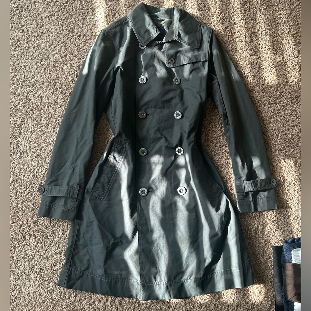 Grey trench coat